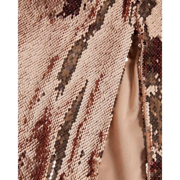 Ted Baker Brookly Long Sleeve Sequin Tube Dress Size 12 - Picture 3 of 8